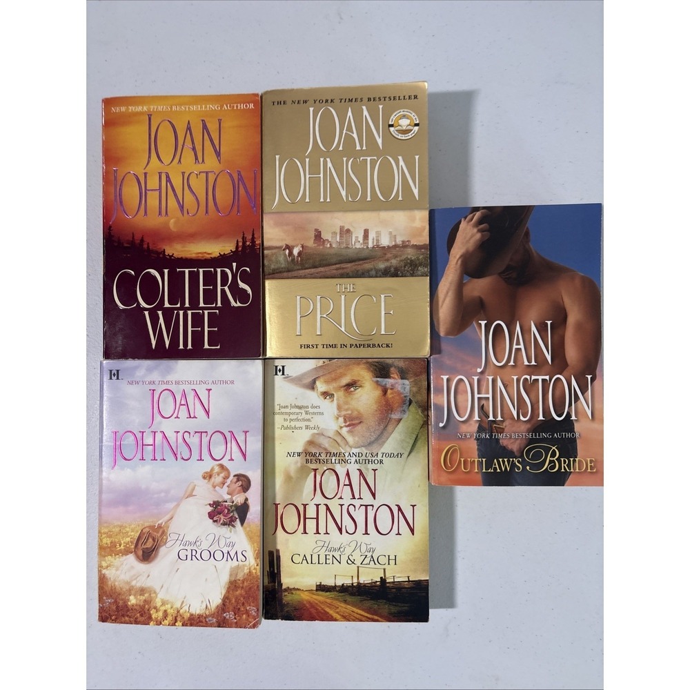 Joan Johnston Romance Books Lot of 5 Colter's Wife Outlaw's Bride Paperback